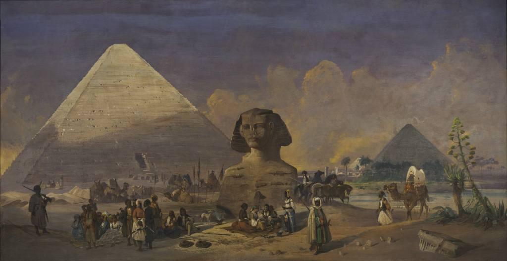 Carovana ai piedi della sfinge