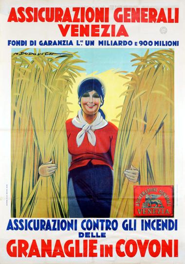 Marcello Dudovich, manifesto Assicurazioni Generali Venezia (1926)