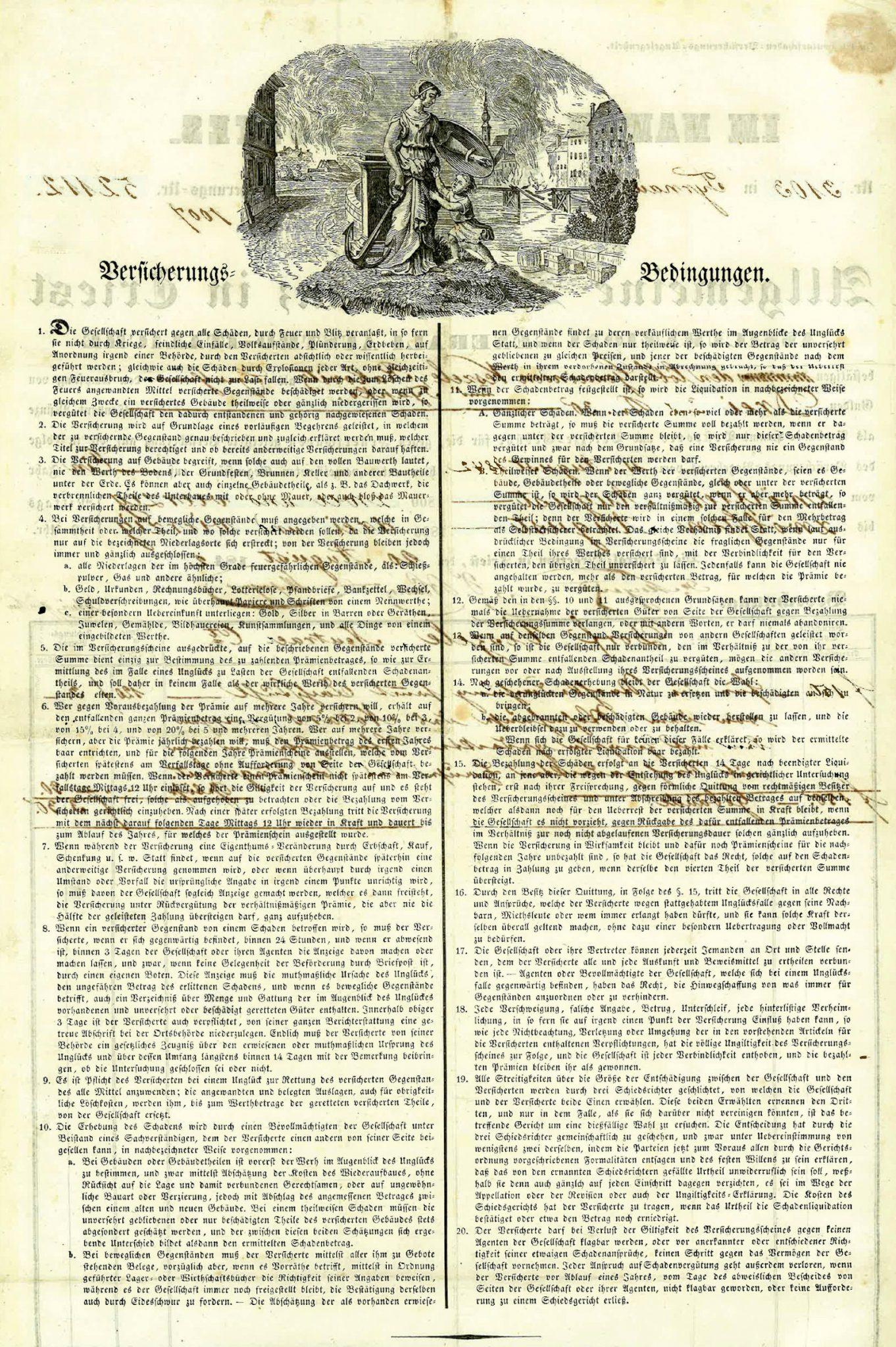 Polizza incendi (1842)