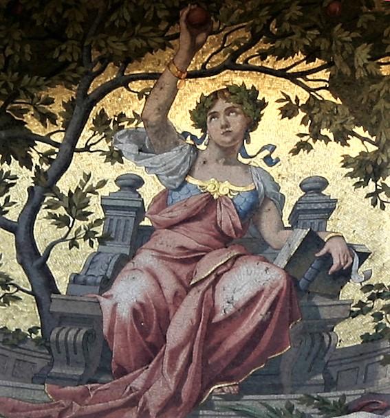 Luca Beltrami, Previdenza, particolare del mosaico [1900]