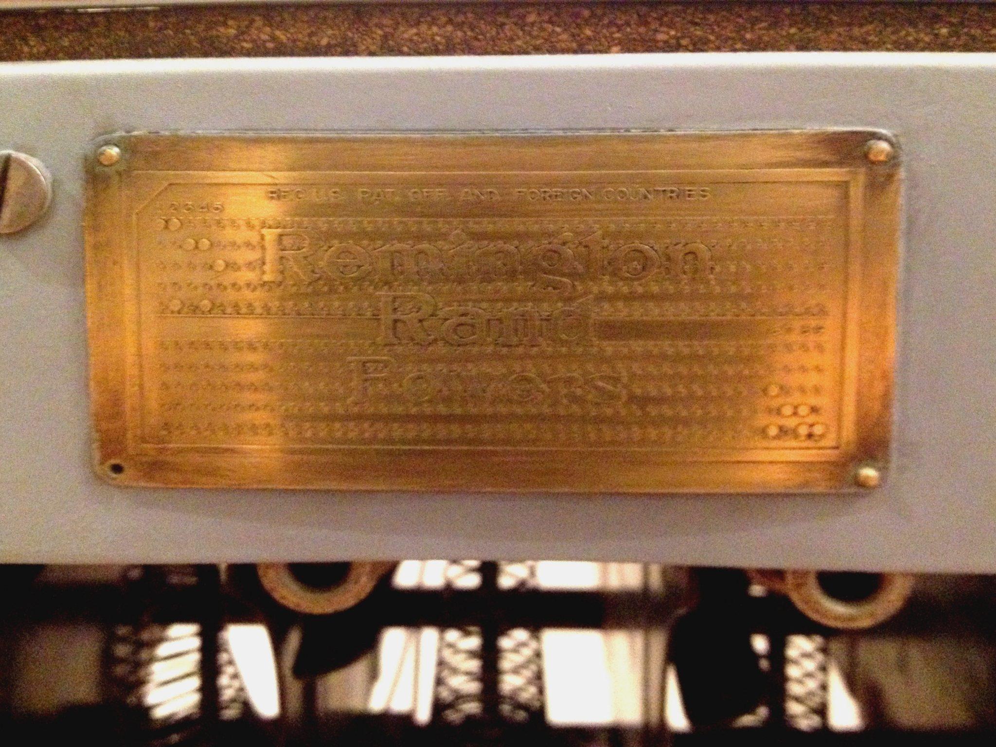 Dettagli del produttore della selezionatrice (anni '30 del XX sec.)