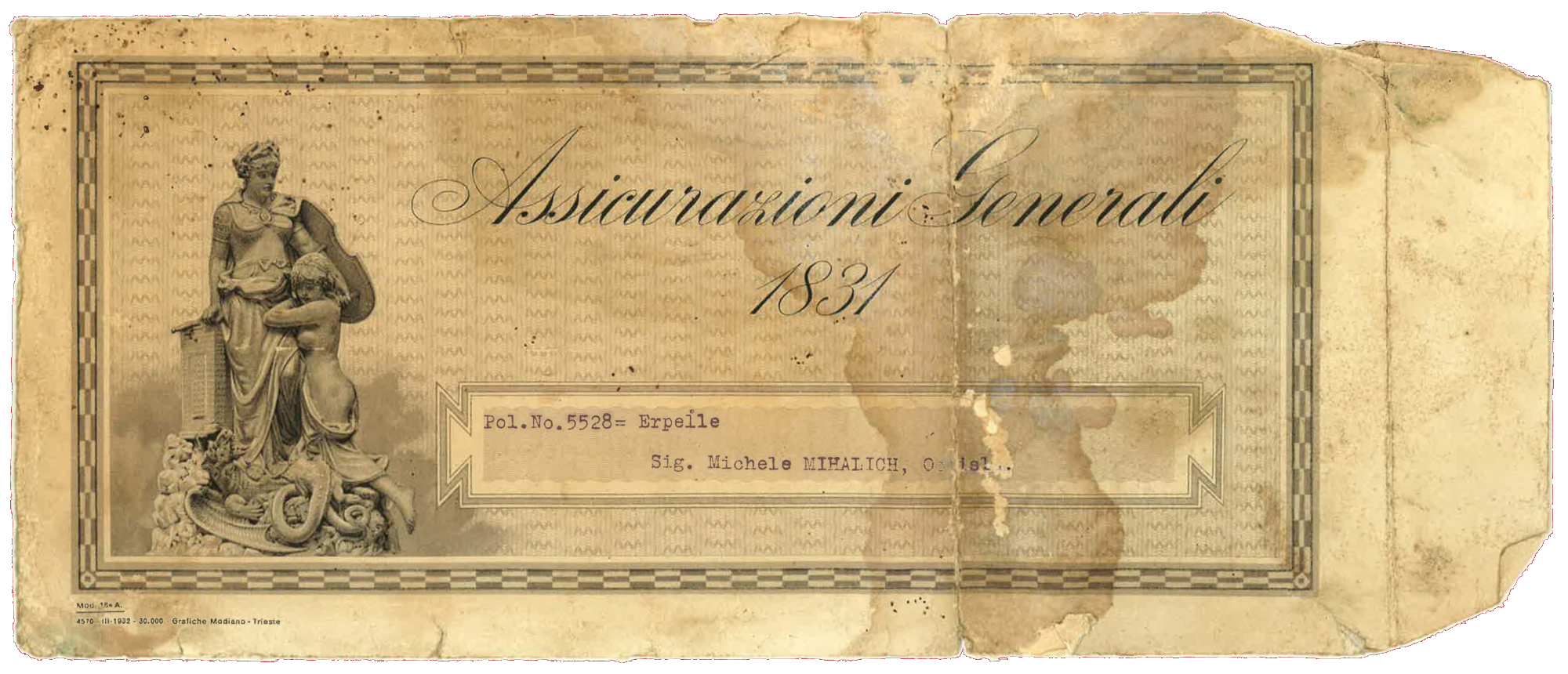 Porta polizze (1933)