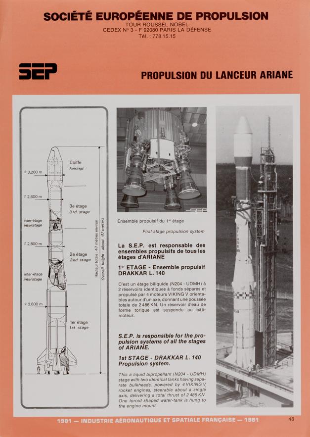 Il razzo vettore Ariane (Parigi, 1981)