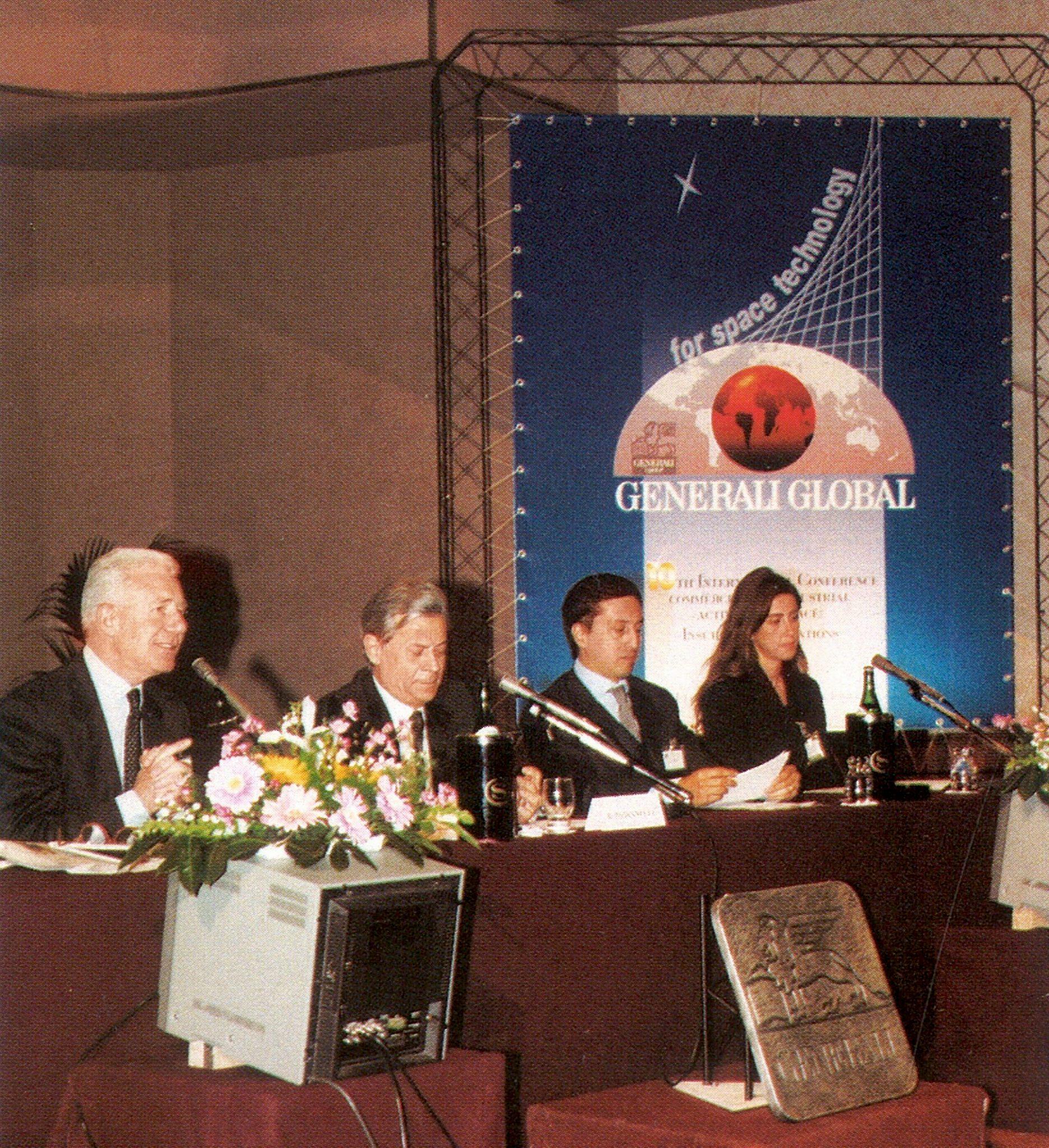 Discorso del presidente dell’ANIA Alfonso Desiata alla conferenza internazionale organizzata da Generali nel 1999 sullo sviluppo delle attività commerciali e industriali nello spazio (Firenze, 25 marzo 1999)