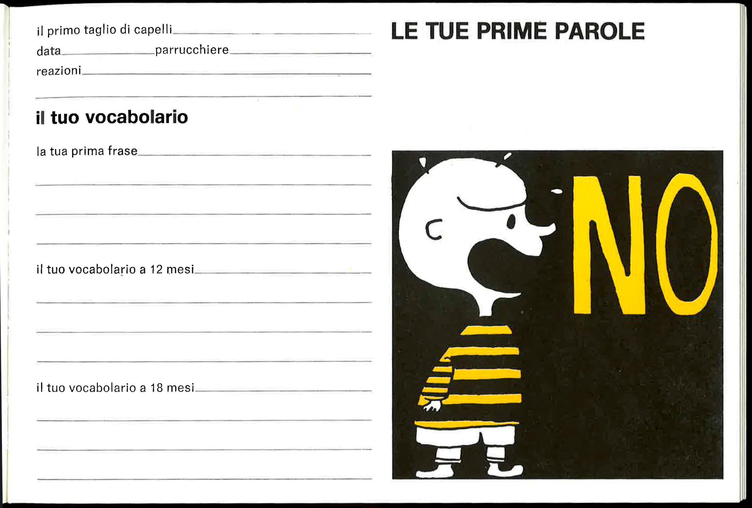 Marcello Scarpa, Dalla tua nascita (anni '60-'70 del XX sec.), pagina interna
