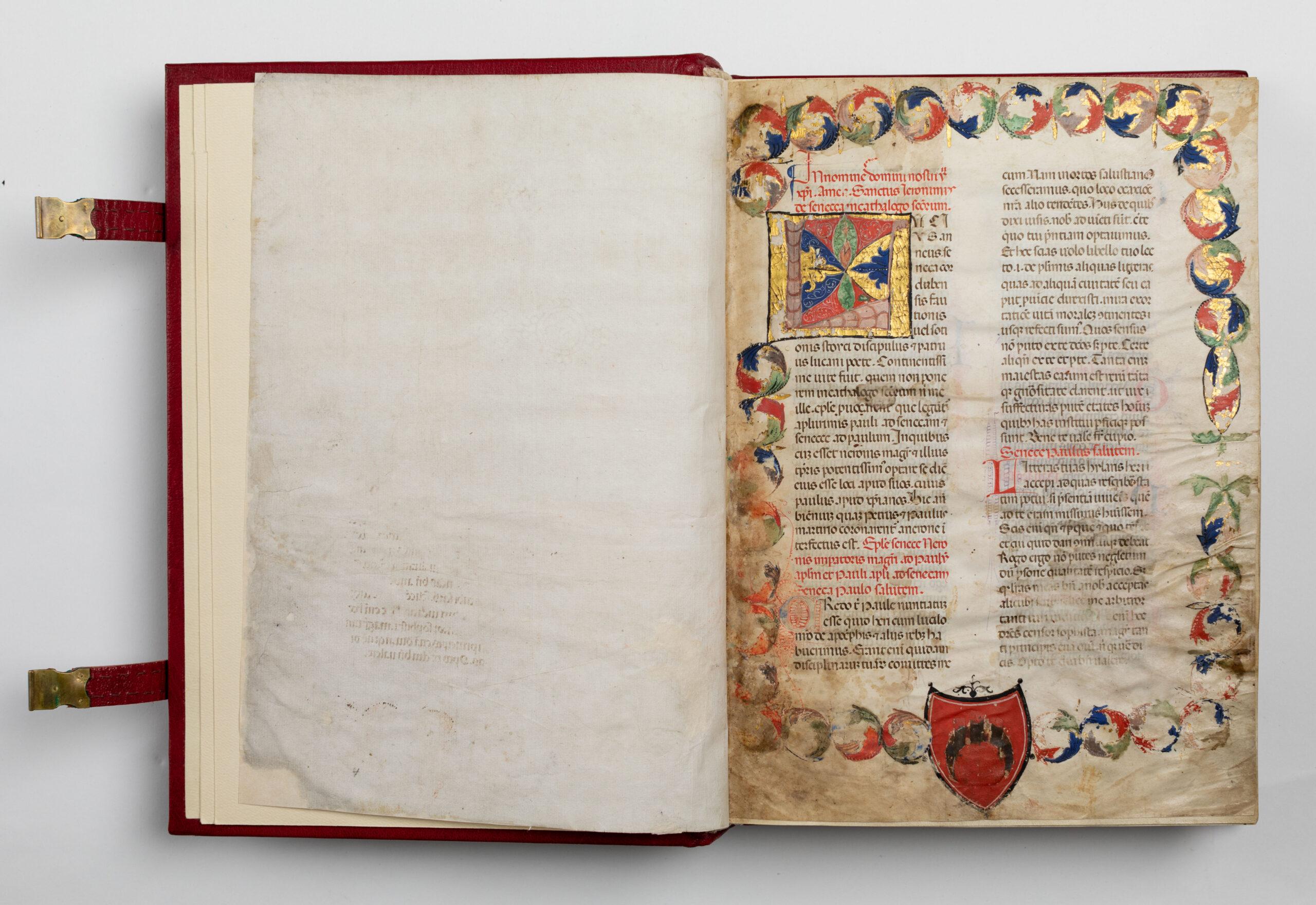 Seneca, Epistulae morales ad Lucilium, pagine interne (fine XIV-inizi XV sec.) / ph. Camilla Bach