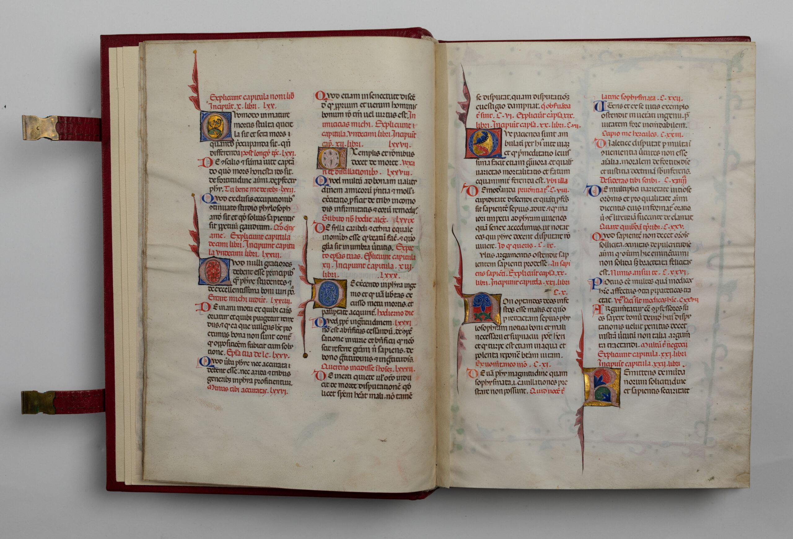 Seneca, Epistulae morales ad Lucilium, pagine interne (fine XIV-inizi XV sec.) / ph. Camilla Bach