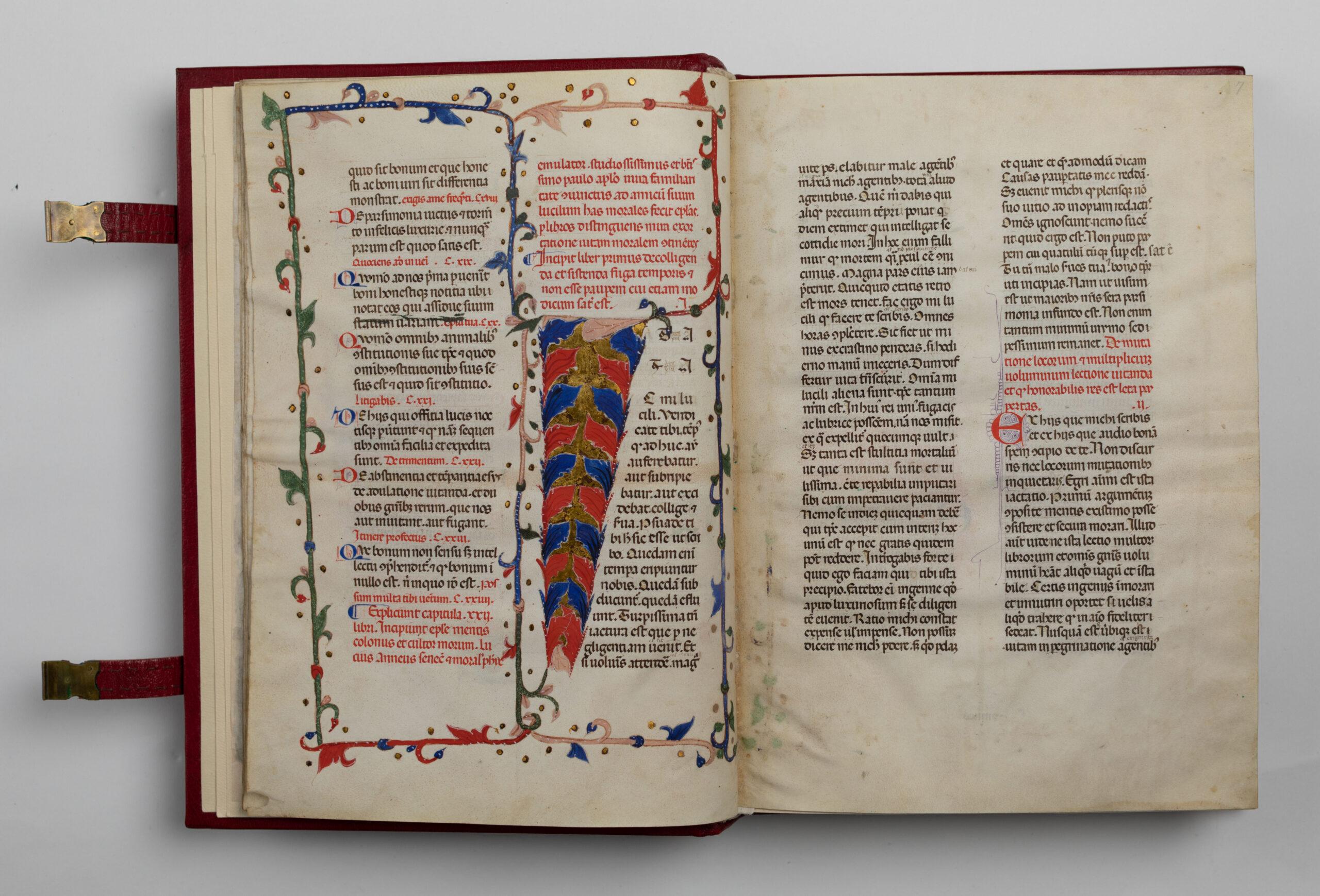 Seneca, Epistulae morales ad Lucilium, pagine interne (fine XIV-inizi XV sec.) / ph. Camilla Bach