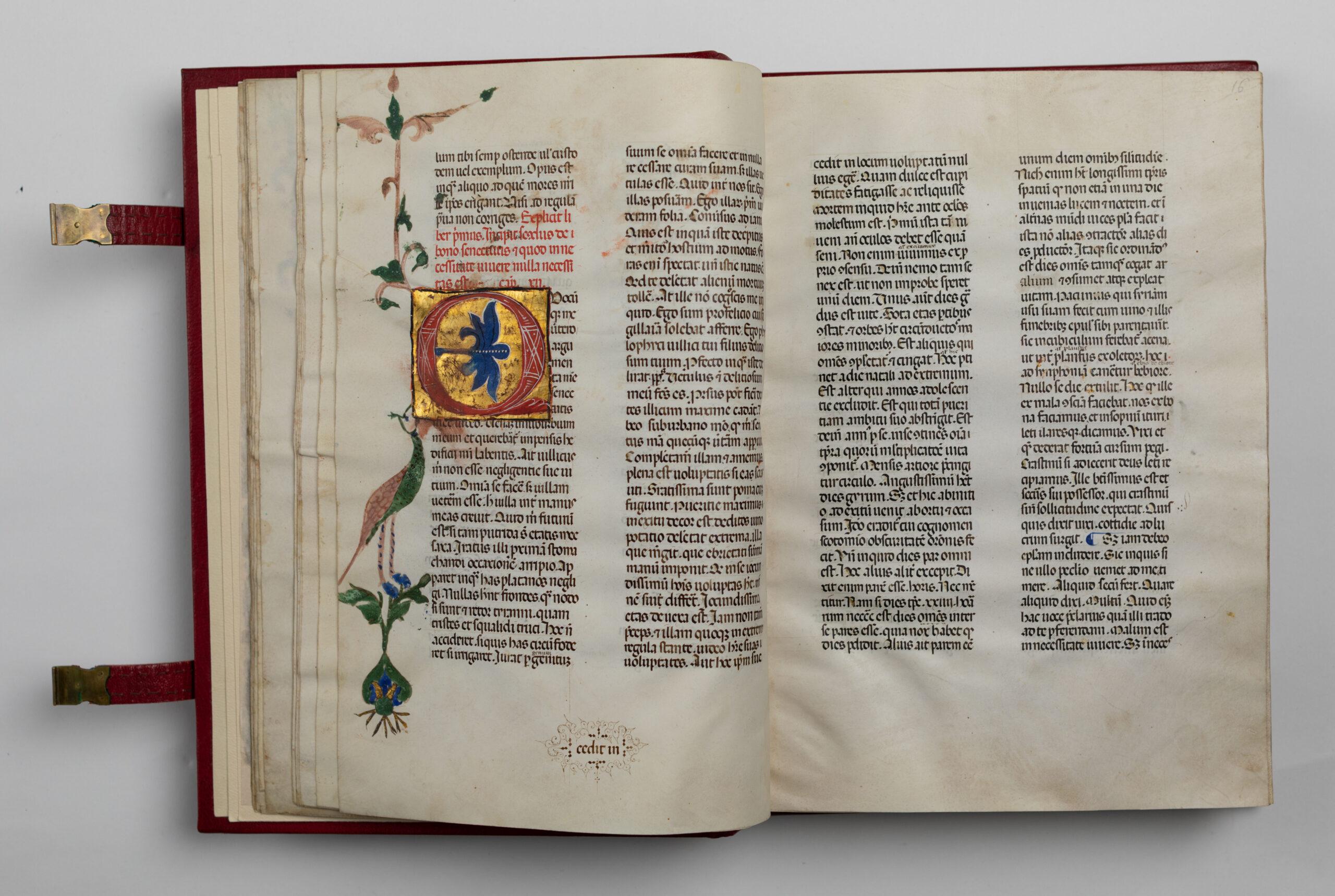 Seneca, Epistulae morales ad Lucilium, pagine interne (fine XIV-inizi XV sec.) / ph. Camilla Bach