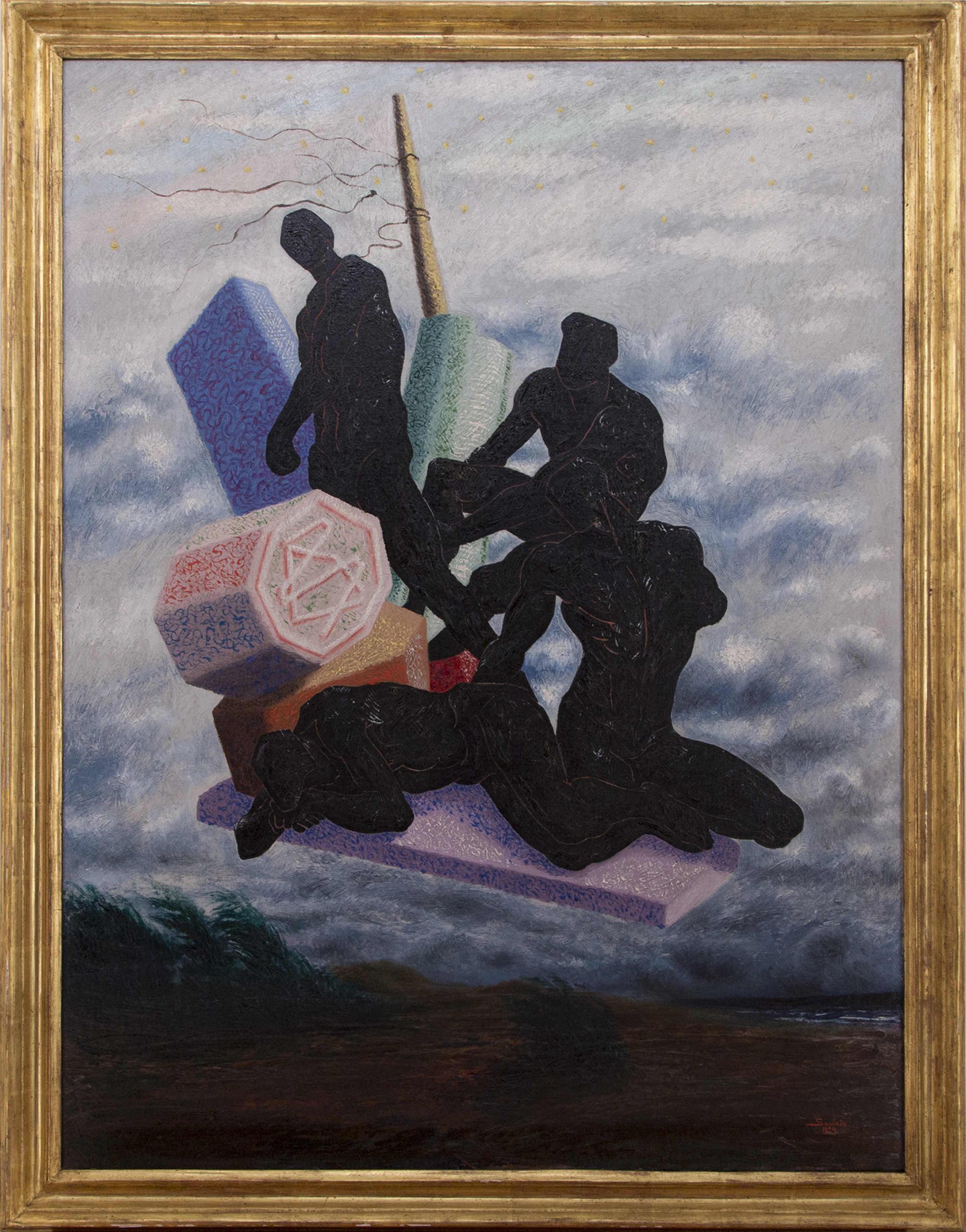 Alberto Savinio, La chute des Anges, olio su tela, 1929  