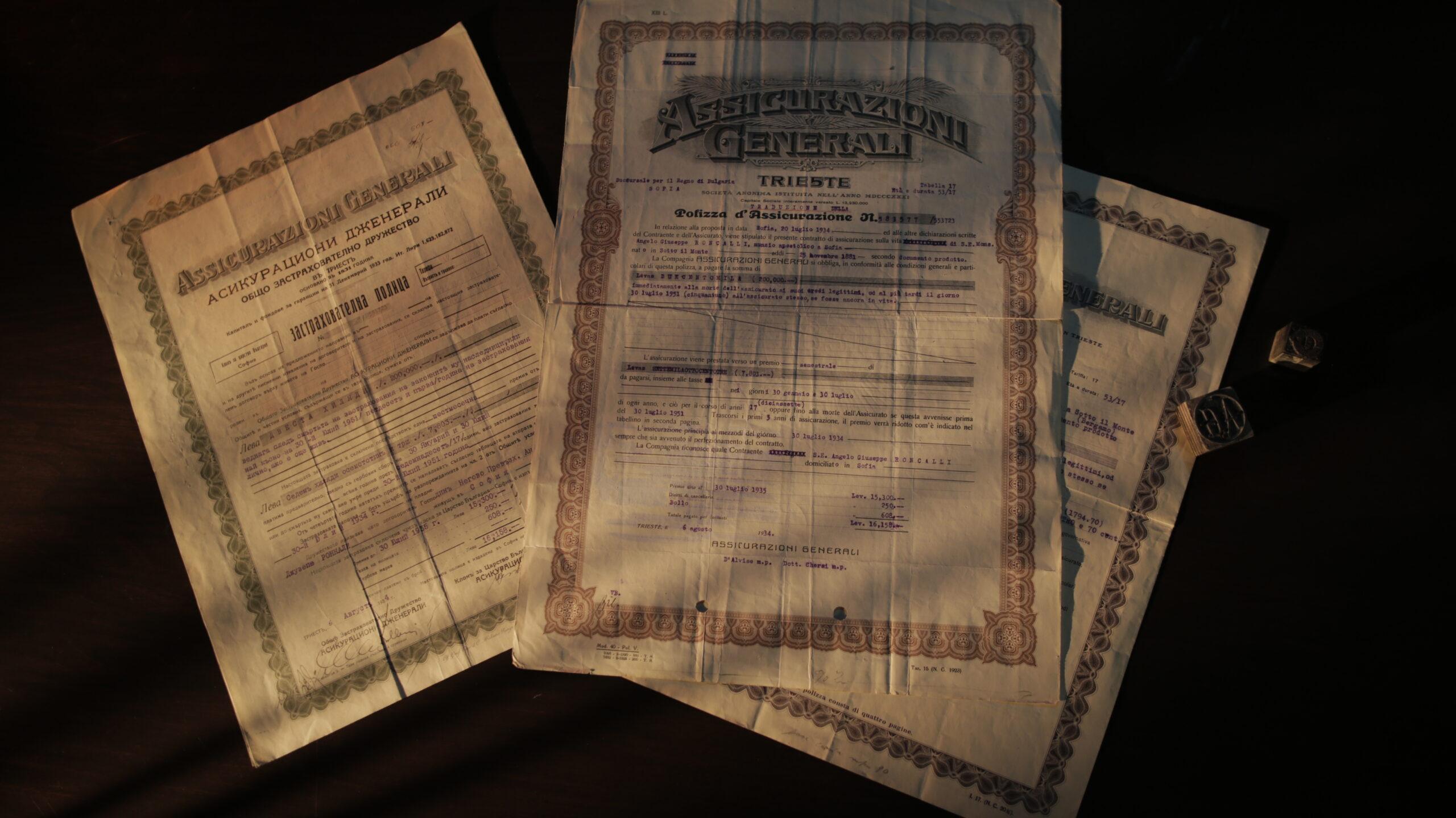 Assicurazioni Generali life insurance policies (early 20th century)