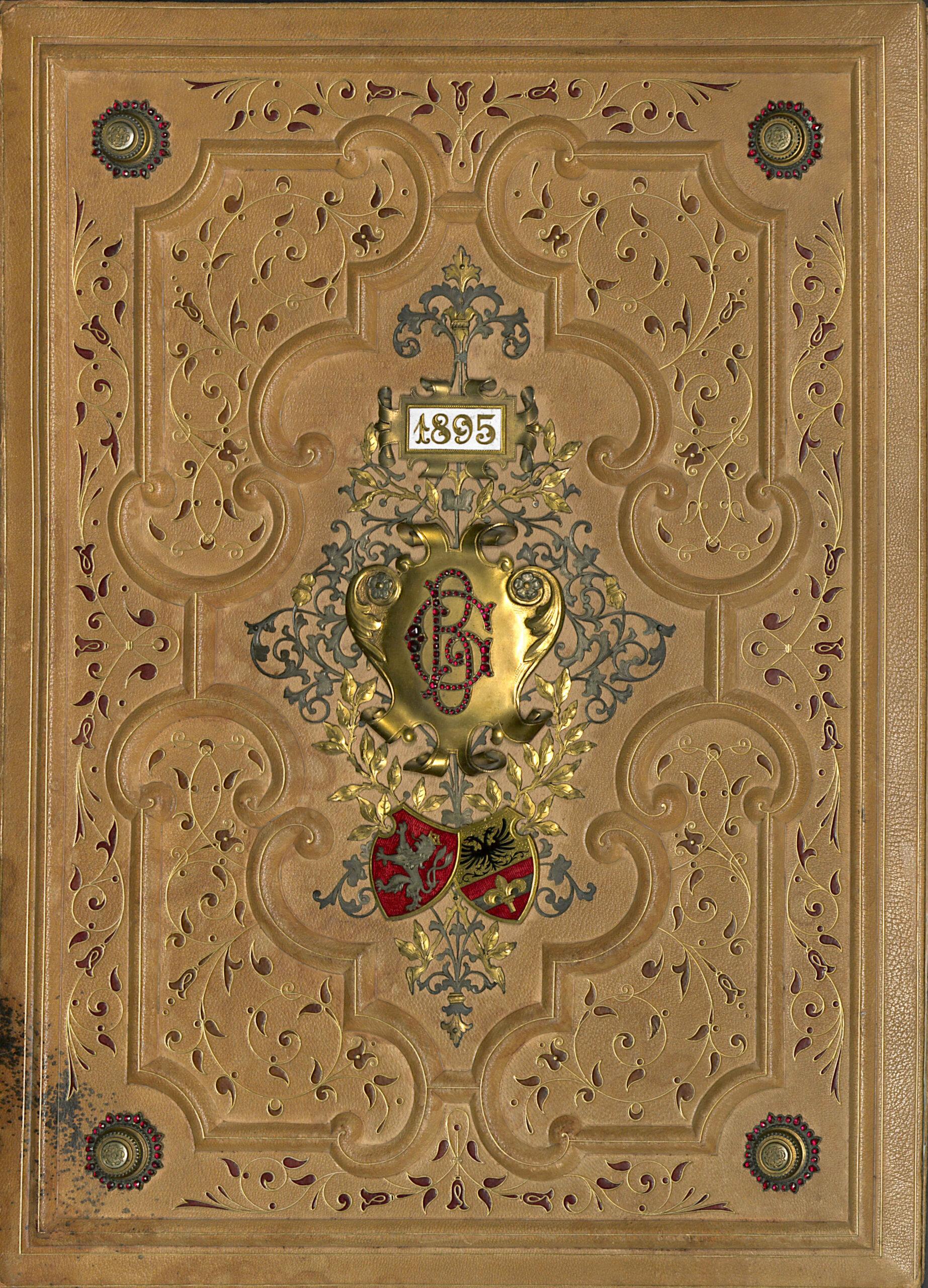 Giubilare per Giuseppe Besso - nomina a direttore, coperta (Praga, 1895)