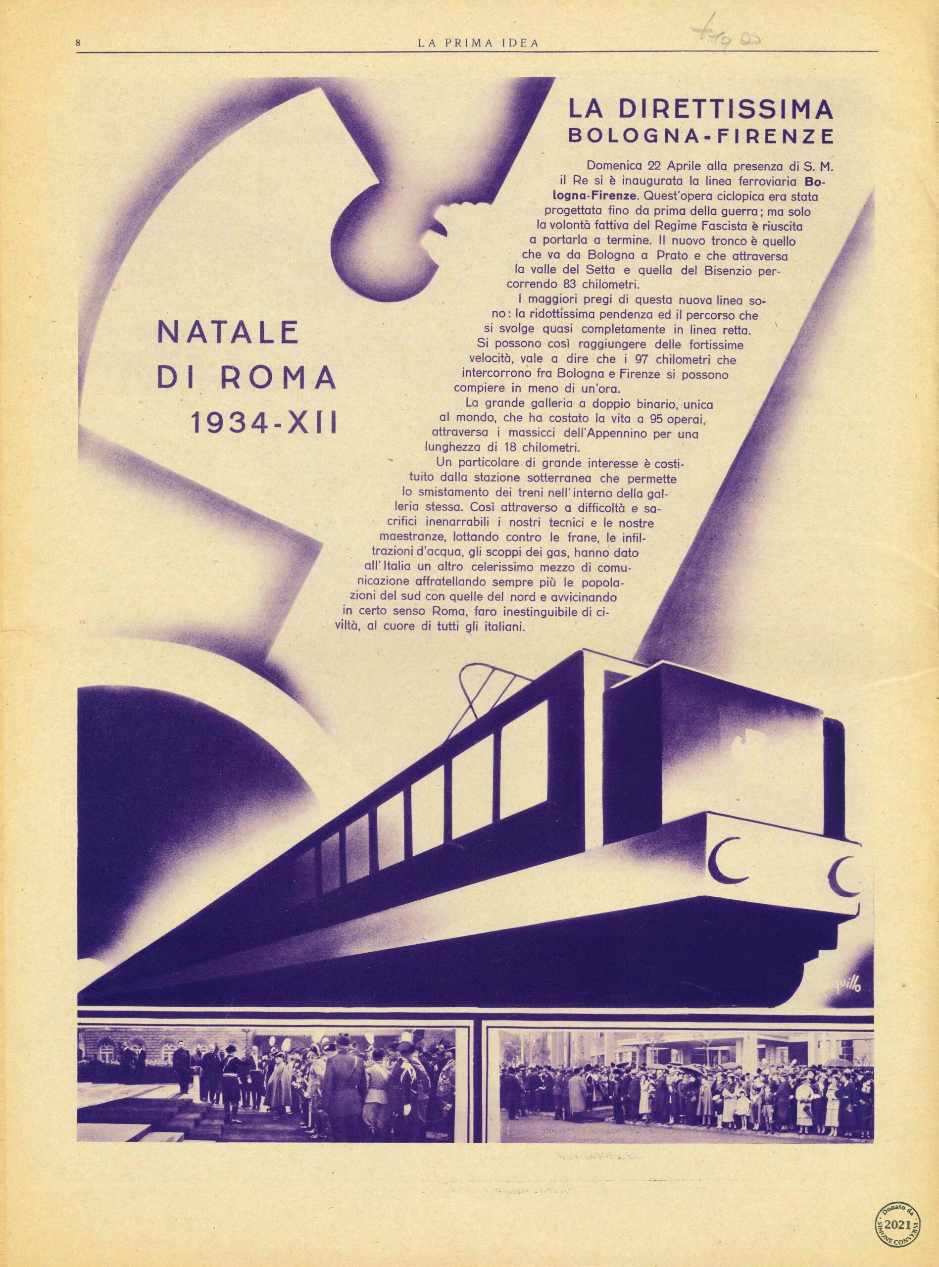 “La Prima Idea”, ottava pagina (Bologna, anno III, n. 5, maggio 1934)