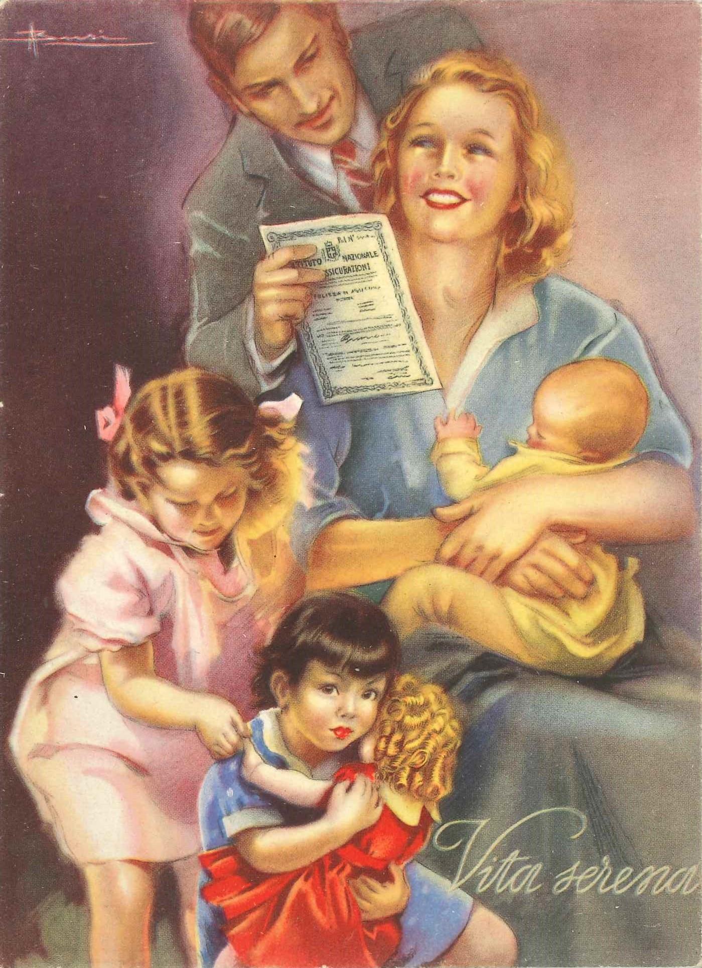 Opuscolo “Vita serena”, copertina anteriore - Adolfo Busi (Milano, 1940)