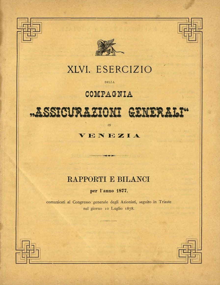 Bilancio in lire del 1877 (1878)