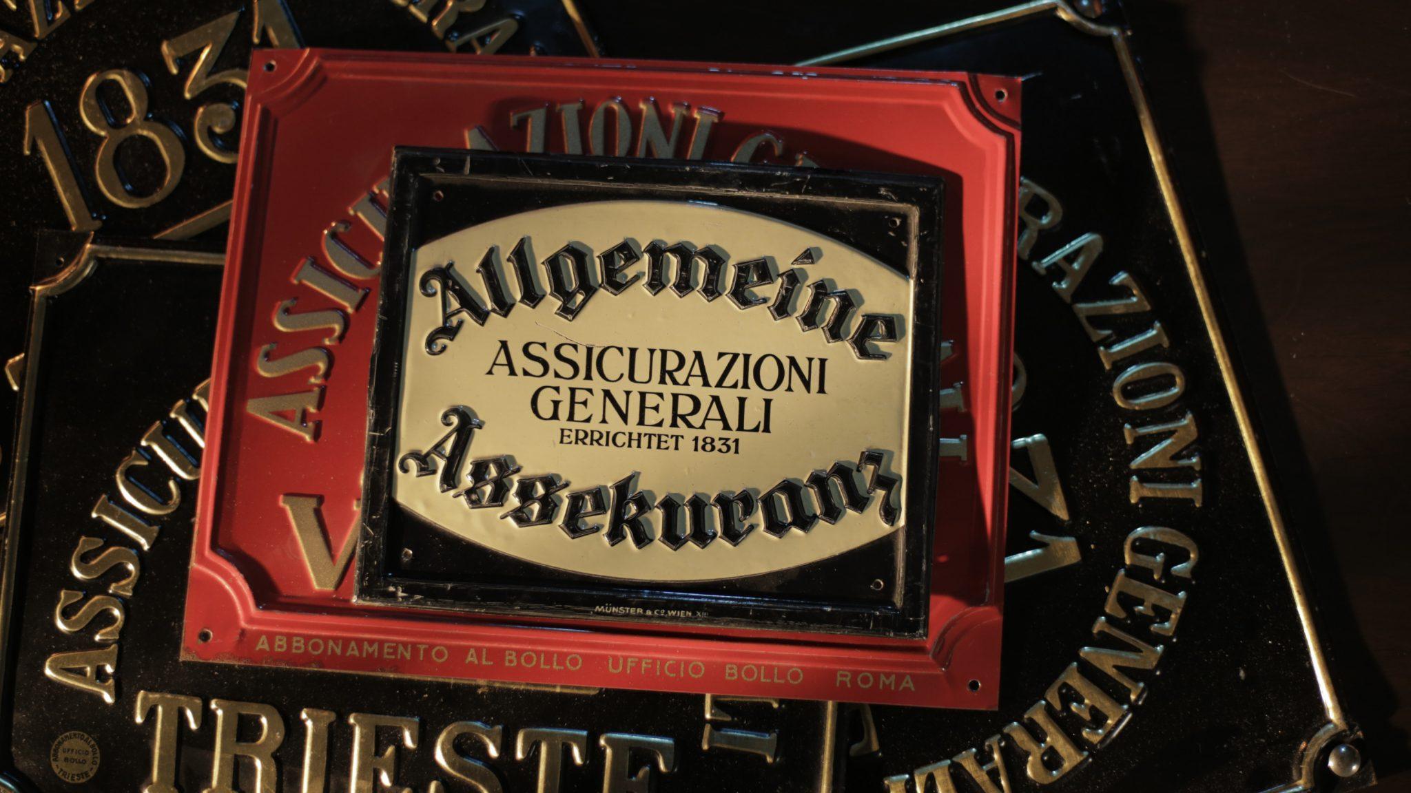 Targa incendio Generali in tedesco (1880-1950)