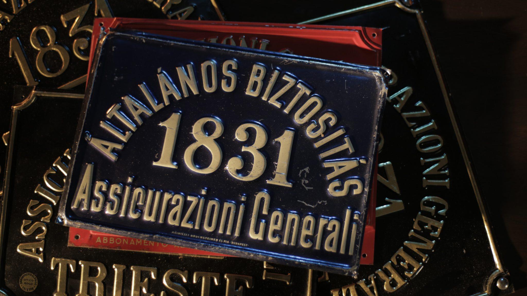 Targa incendio Generali in ungherese (1880-1910)