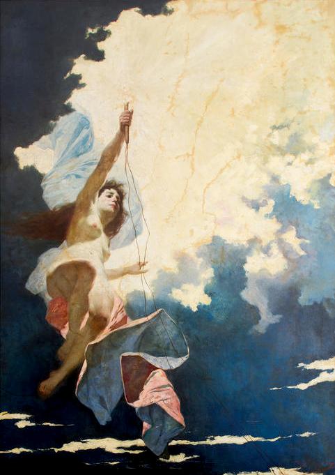 Eugenio Scomparini, Allegoria dell’elettricità (fine XIX sec.), Trieste, Collezione d’Arte Gruppo Generali  