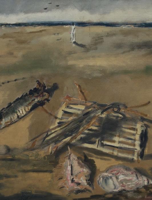 Filippo De Pisis – Marina con natura morta, 1929. Particolare 