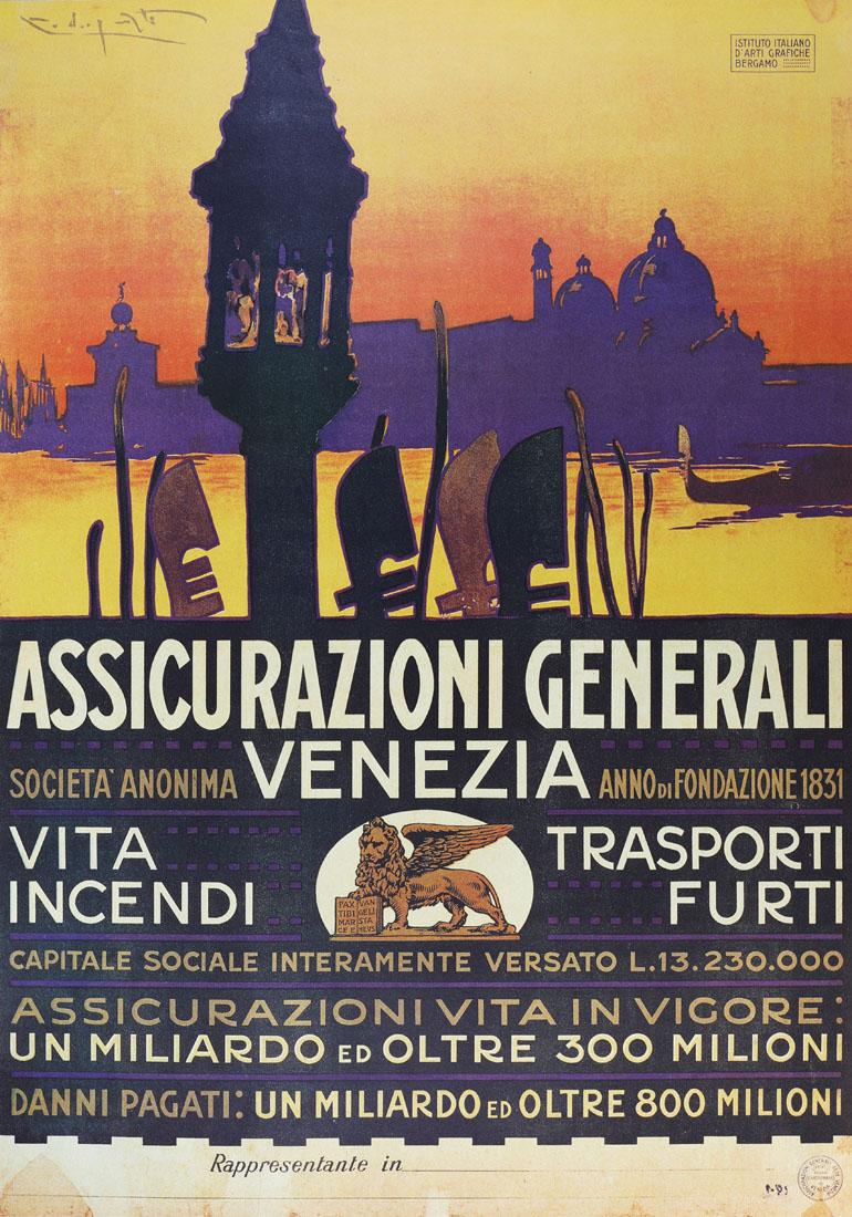 Assicurazioni Generali Venezia, Plinio Codognato (riproduzione di originale del 1921)