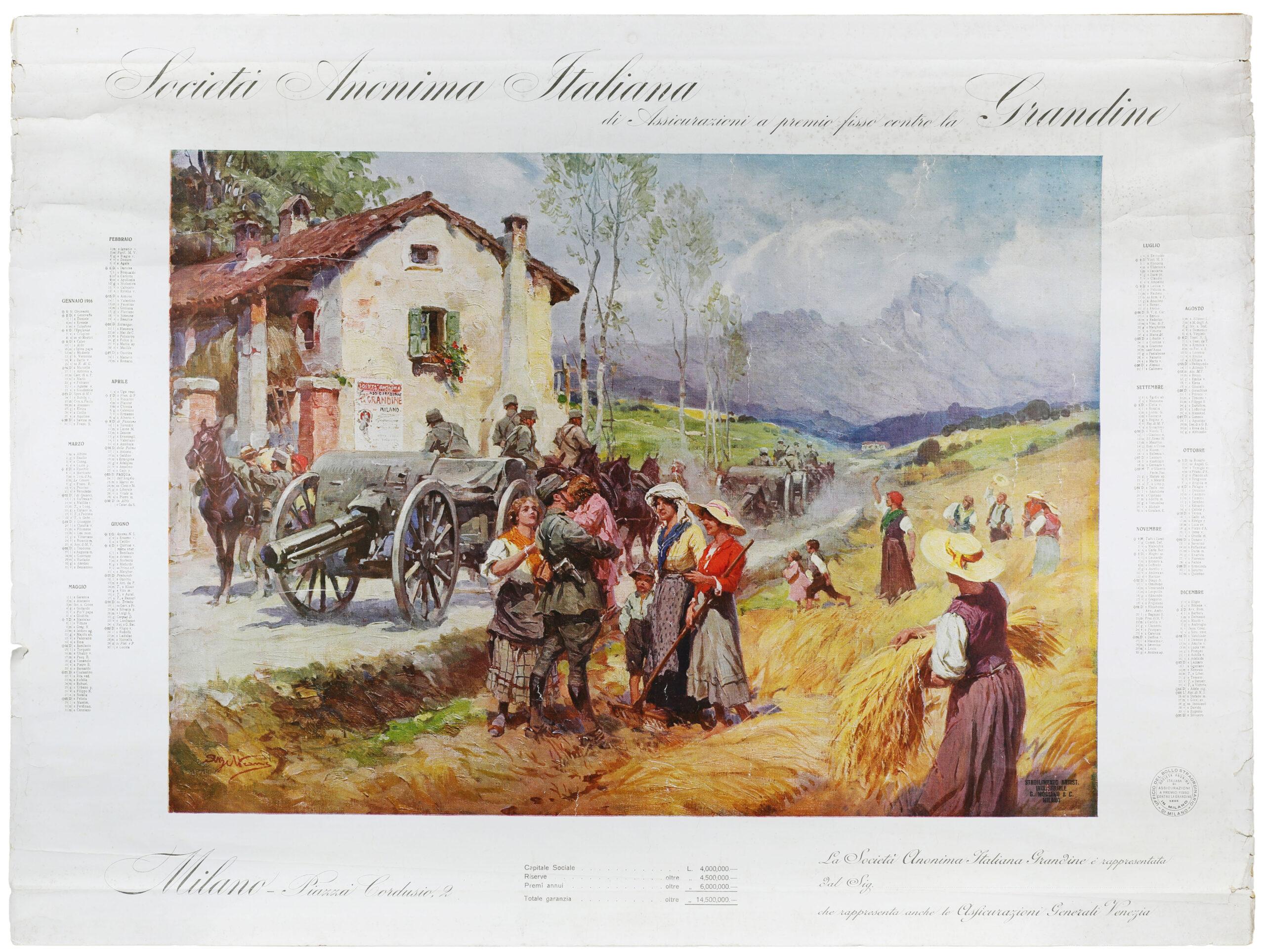 Anonima Grandine, Achille Beltrame (1916)