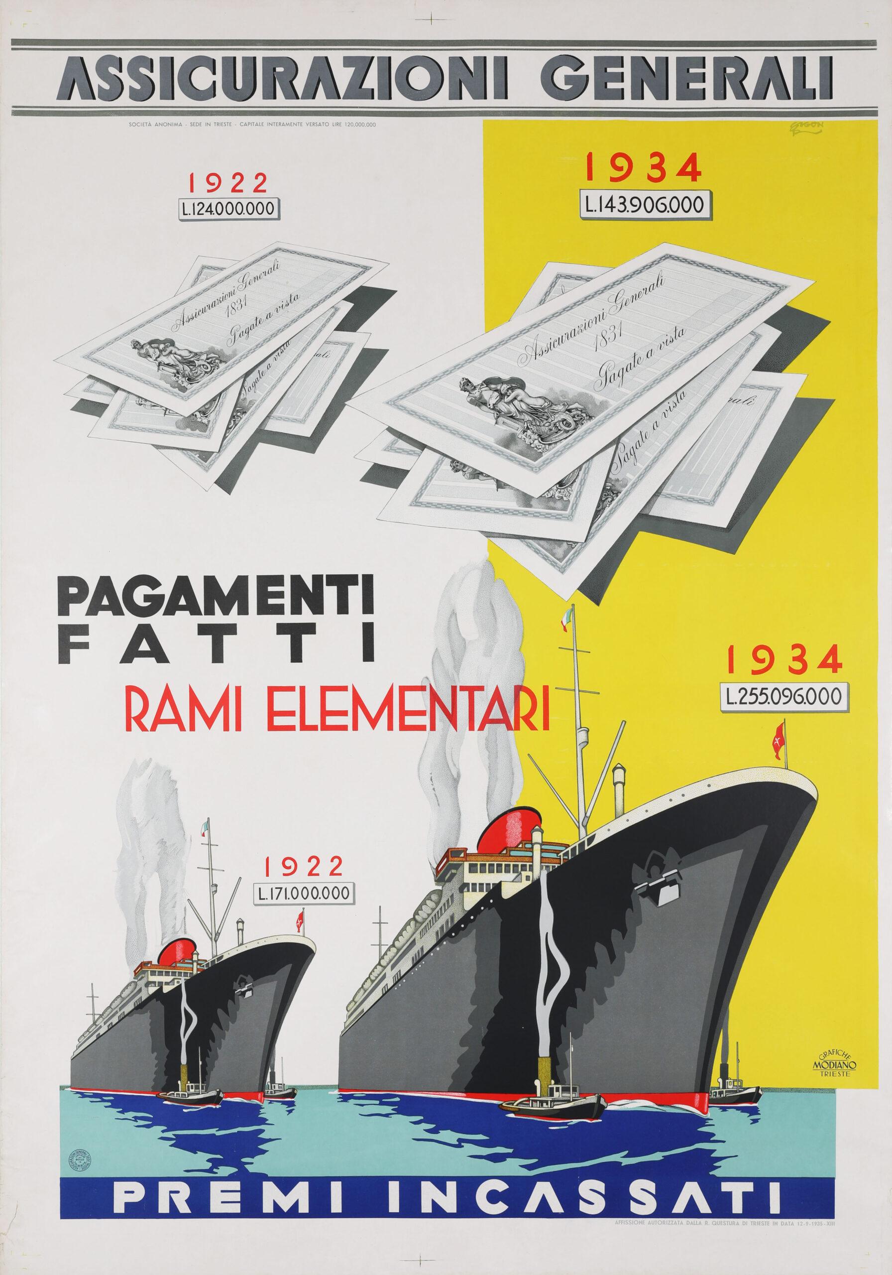 Assicurazioni Generali, Pollione Sigon (1935)
