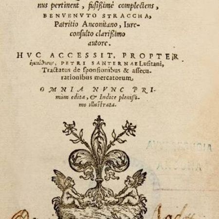 Dal Fondo Antico l’assicurazione marittima in una edizione del Cinquecento