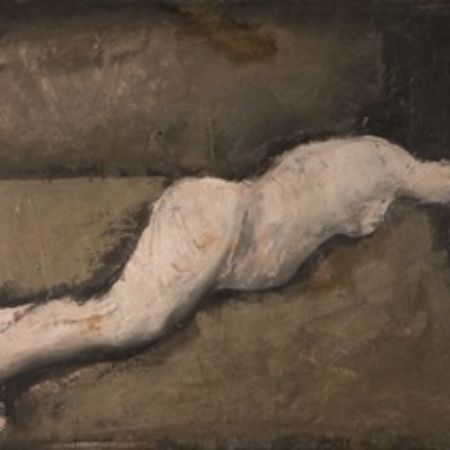 Statua giacente su un piano, 1942-1944