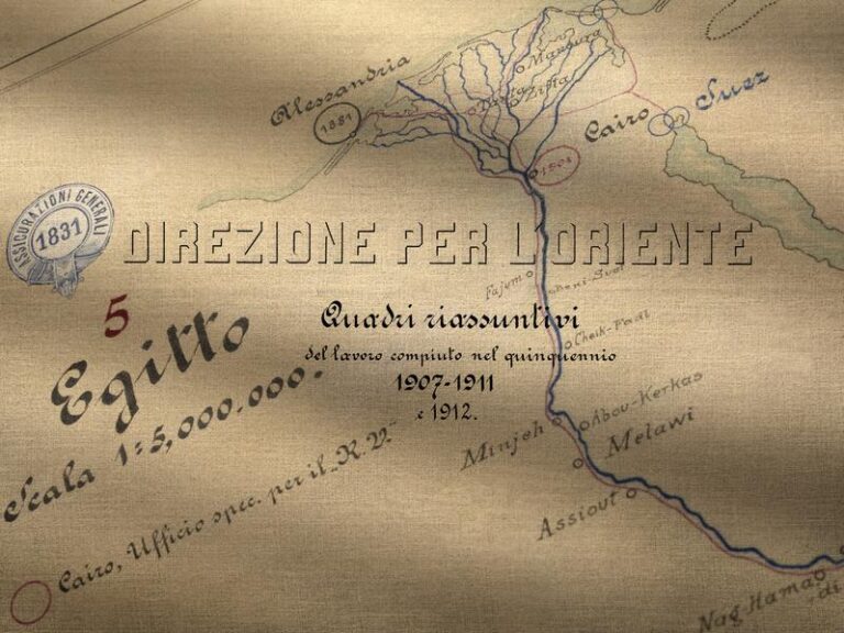 Maps of the regions of operation under Generali's East Department (1912) / ph. Massimo Gardone