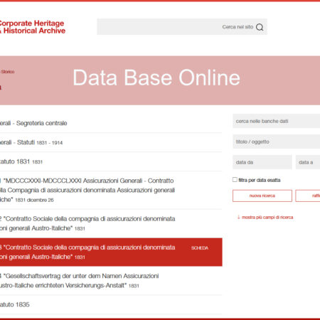 Nuova banca dati disponibile online: i busti in marmo e in bronzo dei presidenti di Generali