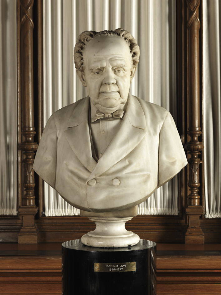 Francesco Pezzicar, Masino Levi, marmo (1879) / ph Duccio Zennaro