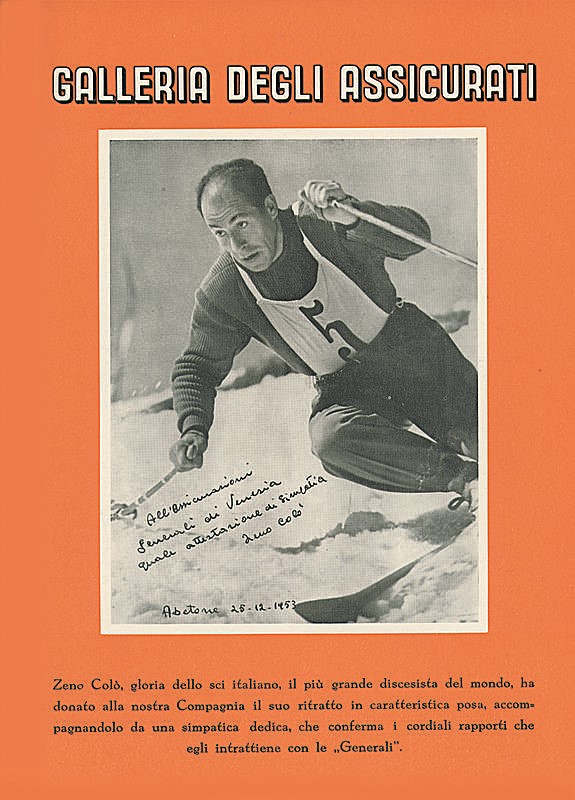 Zeno Colò, Galleria degli Assicurati in «Bollettino» del 1955 (1953)