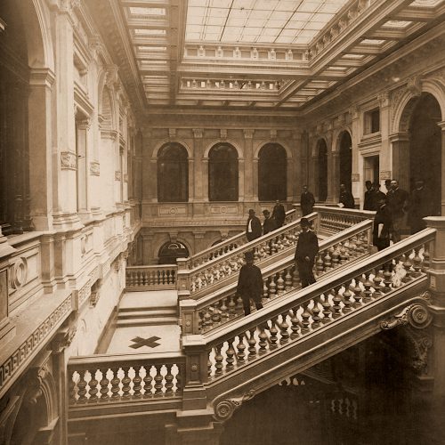 Palazzo Geiringer, scalone d'onore [ante 1888]