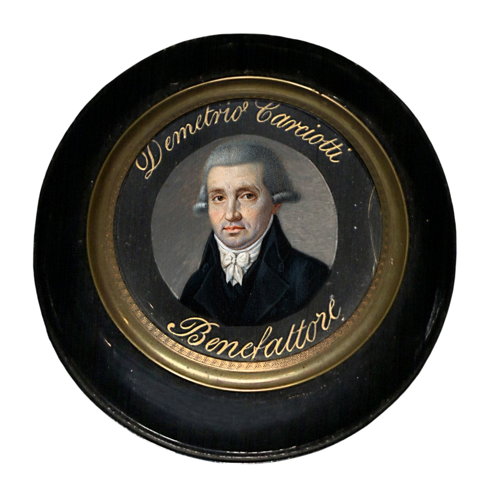 Miniature of Demetrio Carciotti, tempera on cardboard, [early 19th century]