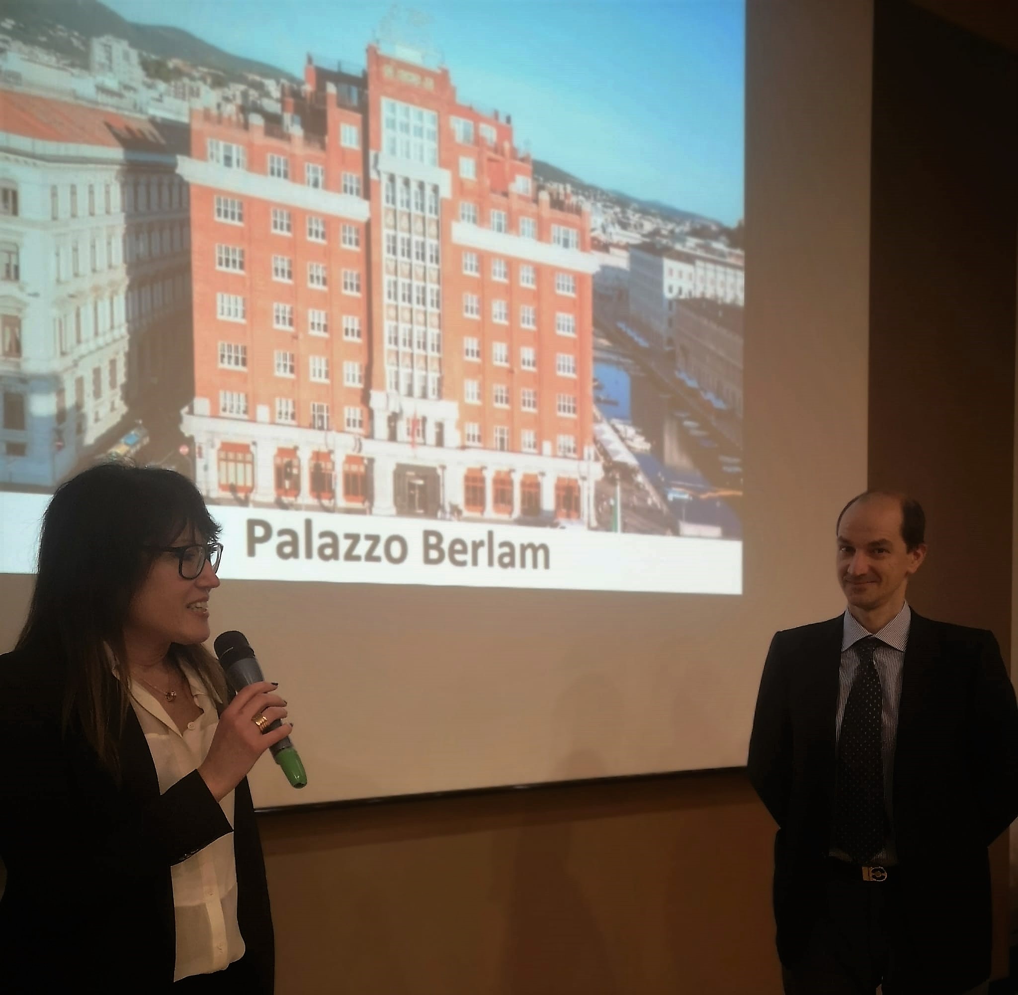 Silvia Stener and Marco Marizza representing the team of the Generali Historical Archive at the convivial gathering of Panathlon (2023) / ph. Pierpaolo Dobrilla