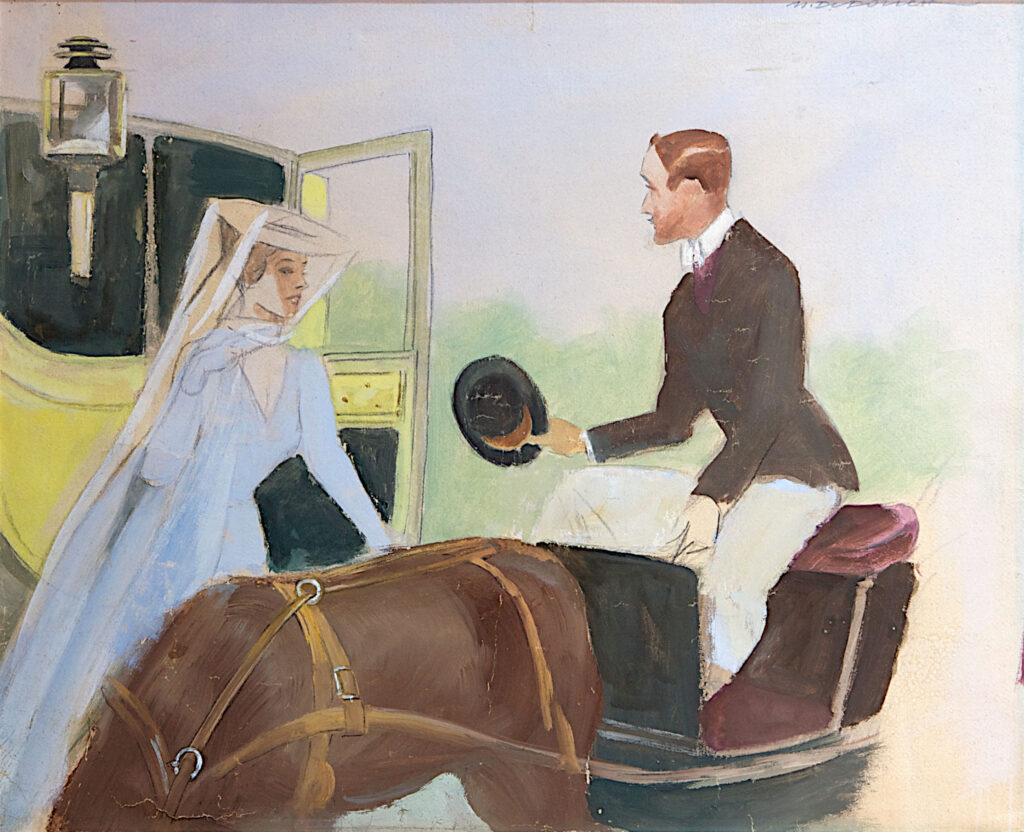 Marcello Dudovich, preparatory drawing (first quarter of the 20th century)