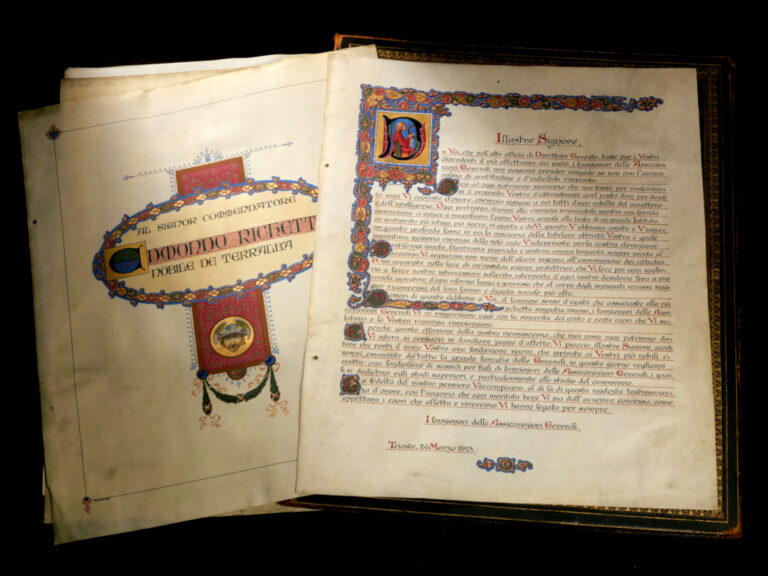 Diploma in onore di Edmondo Richetti (Trieste, 1913) / ph. Duccio Zennaro