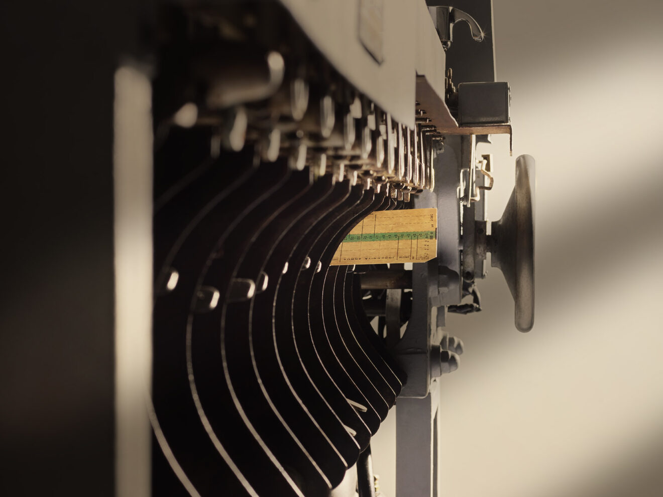 Sorting machine (1930s), detail / ph. Massimo Gardone