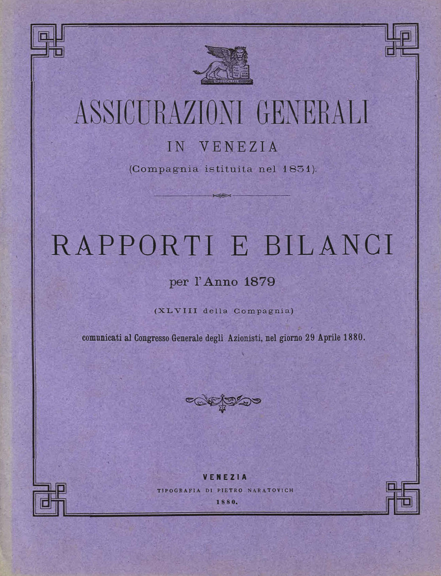Bilancio in lire del 1879 (1880)