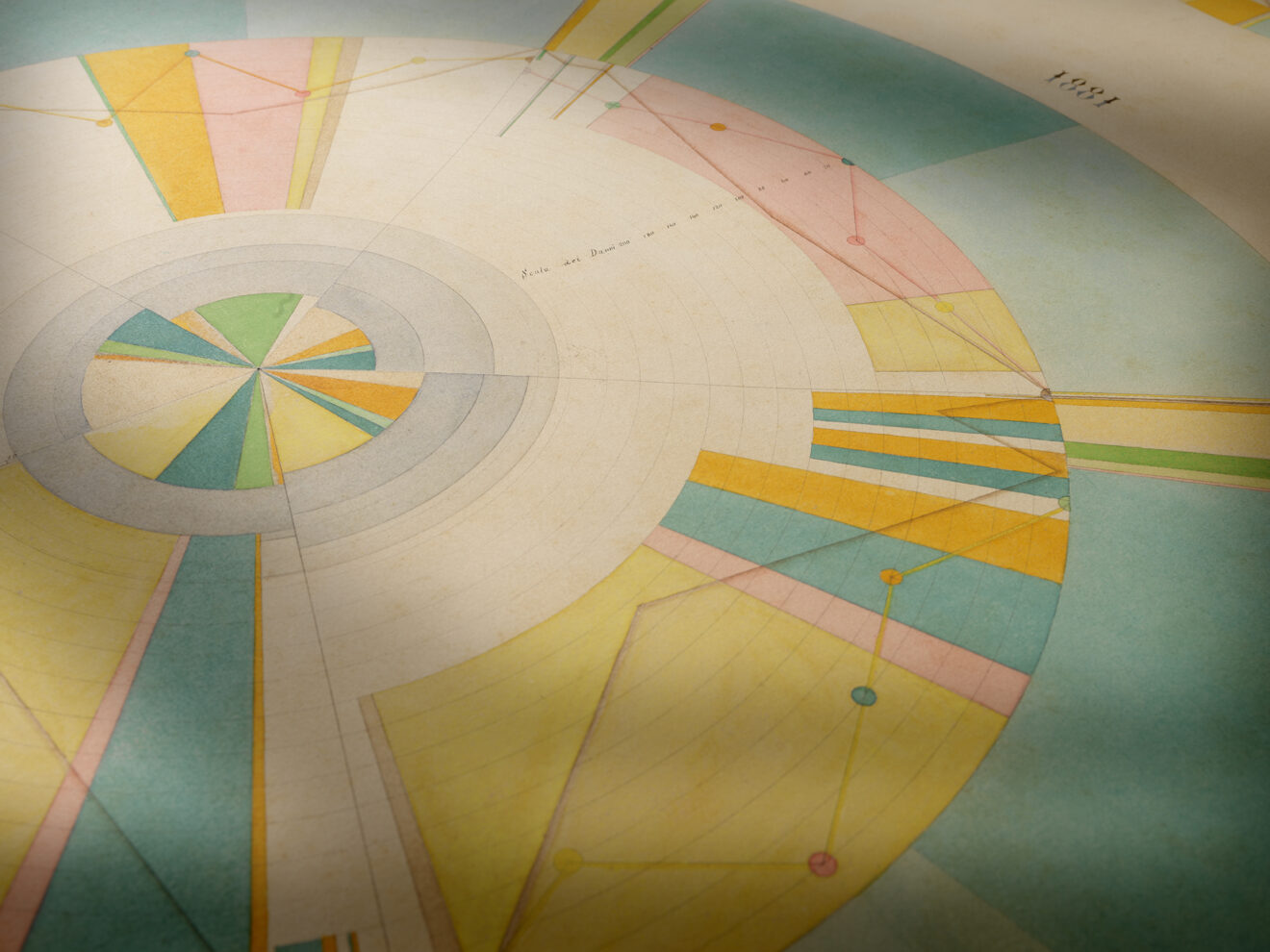 Hail insurance graphic plates, detail (1884) / ph. Massimo Gardone