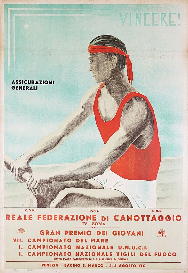 Giuseppe Rosa Salva, poster for the 7th edition of the Campionato del Mare (1941) / ph. Massimo Goina
