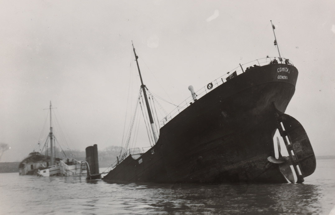 Perizia sul piroscafo Comitas, corredo fotografico (Vlissingen, dicembre 1939)