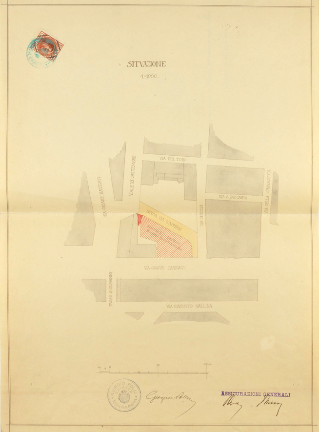 Isola di Chiozza, Trieste (1923): a new building project signed off by Giorgio Polli