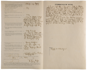 Franz Kafka's job application (Prague, 02.10.1907)