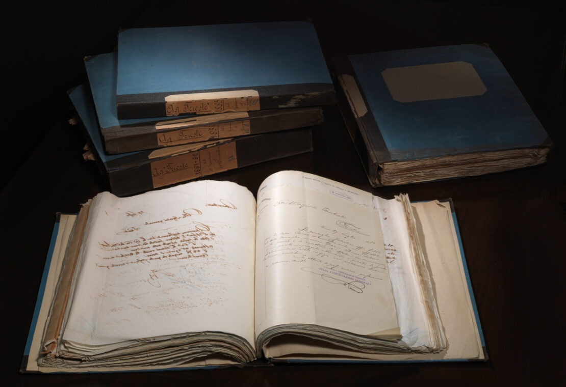 Volumes of correspondence of the Central Secretariat of Trieste (19th century) / ph. Duccio Zennaro