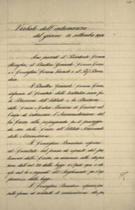 Minutes of the first meeting of the INA Standing Committee (Rome, 1912)