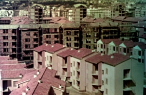 Frame di Case per il popolo con il Piano Ina-Casa del Quadraro in costruzione (1953)