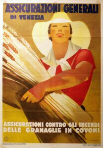 Marcello Dudovich, Assicurazioni Generali Venezia advertising poster (1938)