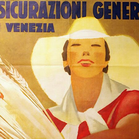 Marcello Dudovich, Assicurazioni Generali Venezia advertising poster (1938), detail