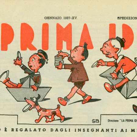 “La Prima Idea”, particolare della prima pagina (Bologna, anno VI, n. 1, gennaio 1937)